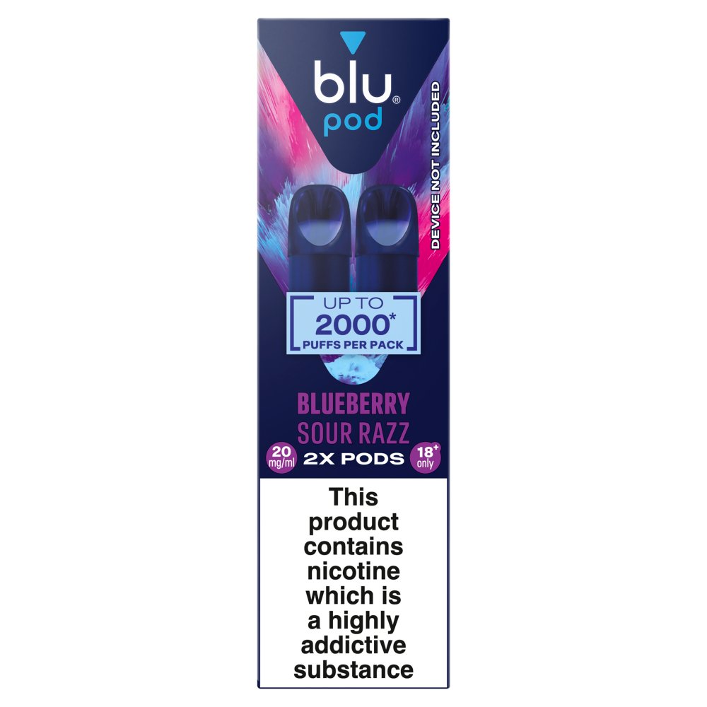 blu pod Blueberry Sour Razz Vape Pods 20mg/ml