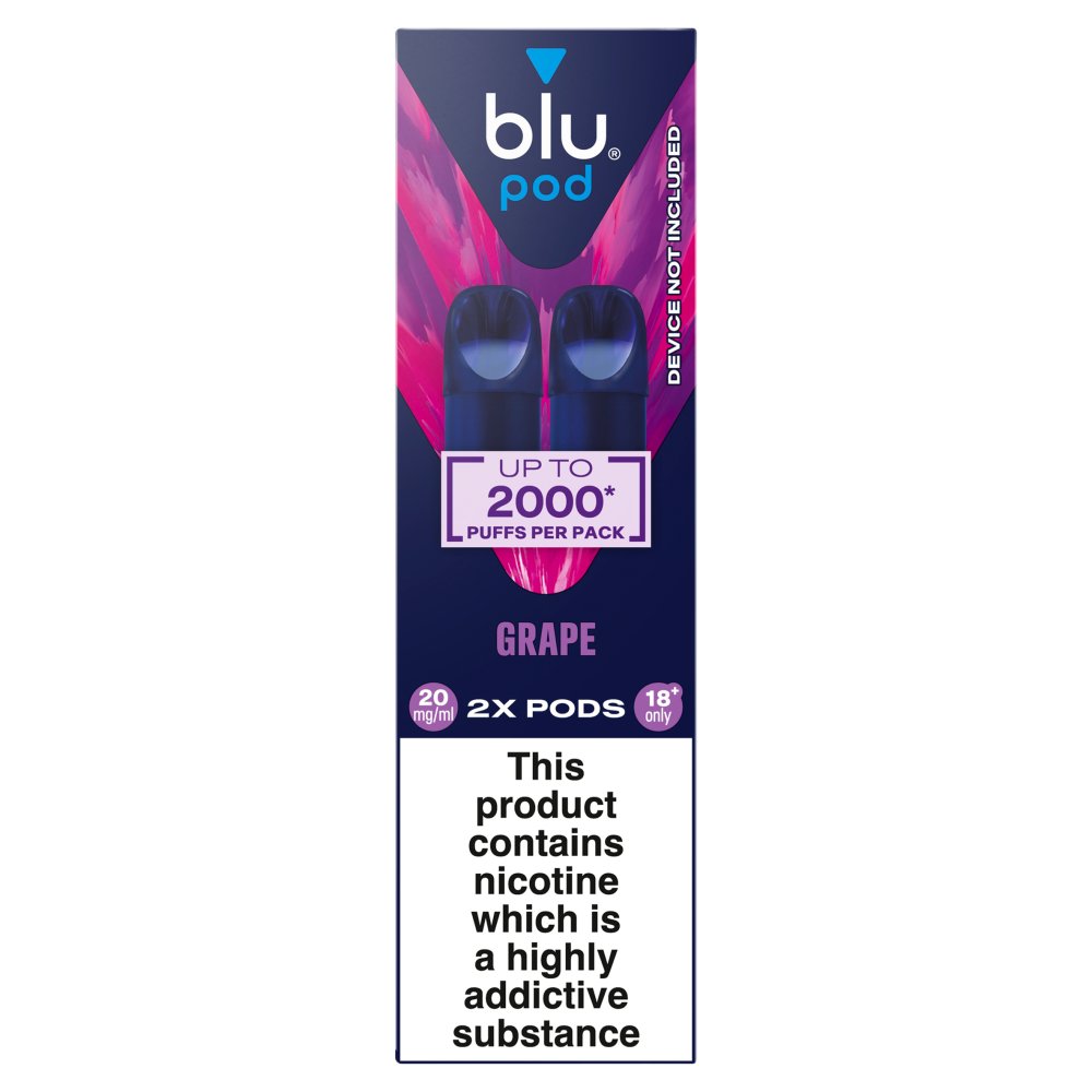 blu pod Grape Vape Pods 20mg/ml