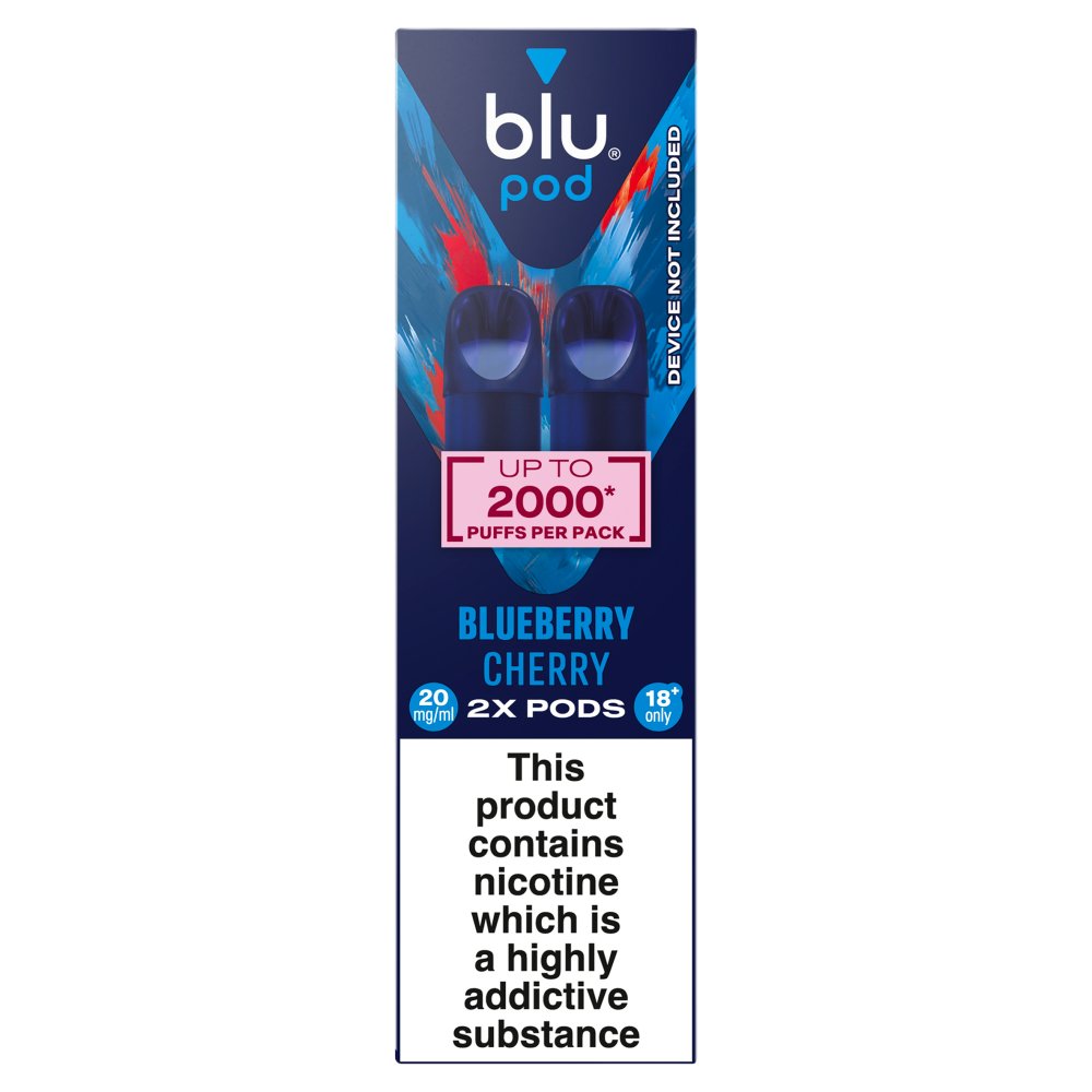 blu pod Blueberry Cherry Vape Pods 20mg/ml