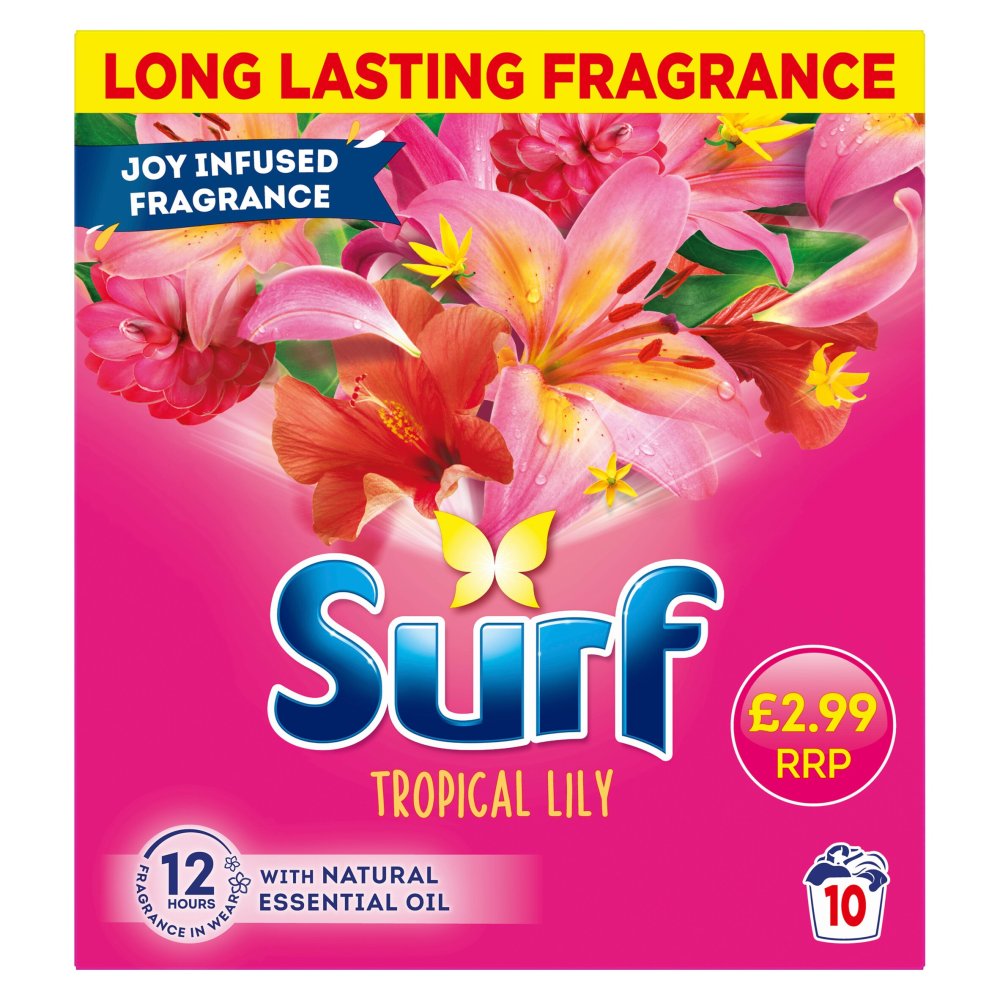 Surf Washing Powder Tropical Lily 10 washes 500 g