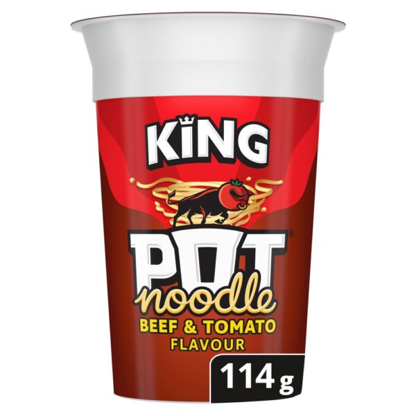 Pot Noodle King Pot Noodle Beef & Tomato 114 g