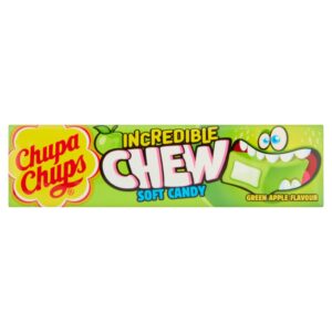 Chupa Chups Incredible Chew Soft Candy Green Apple Flavour 45g