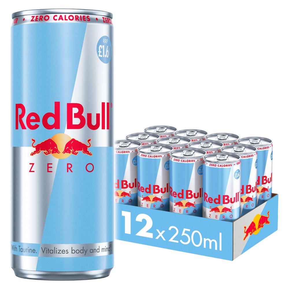 Red Bull Energy Drink Zero 250ml 12 Pack, PM 1.60