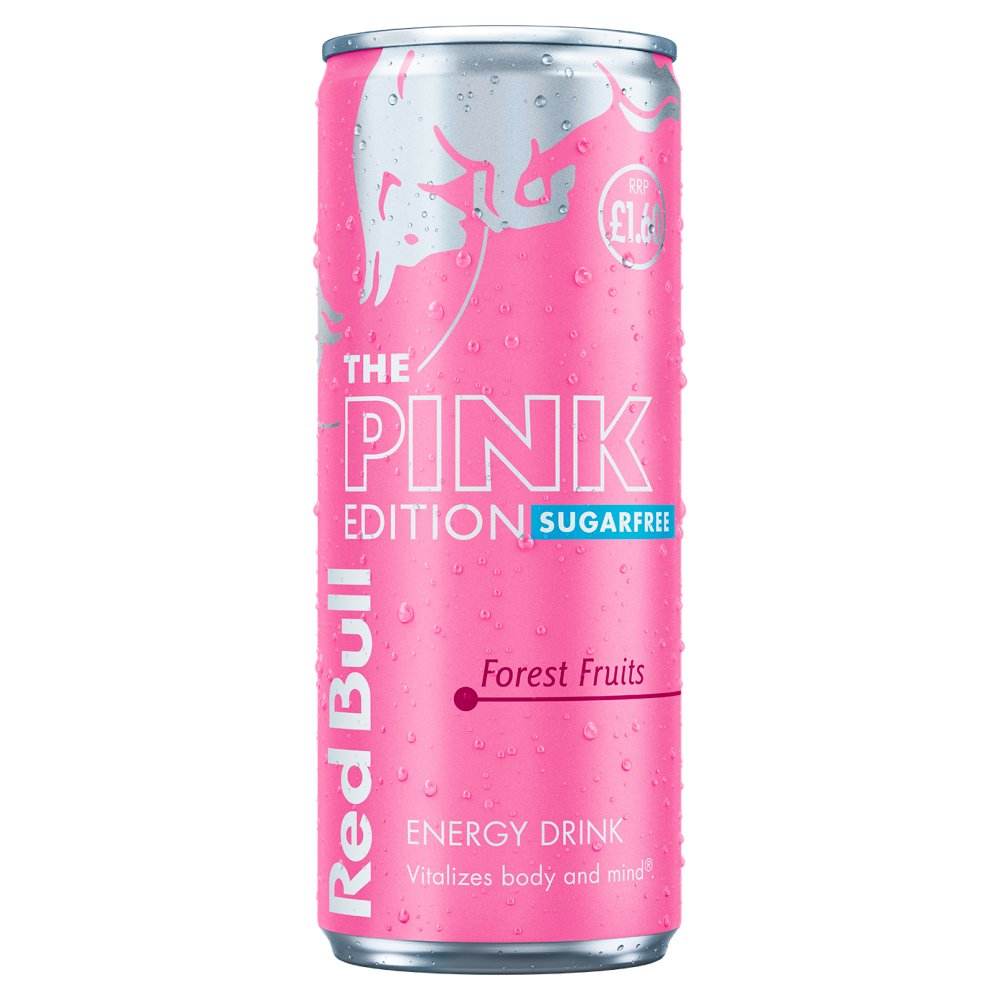 Red Bull Energy Drink Sugar Free Pink Edition 250ml PM 1.60