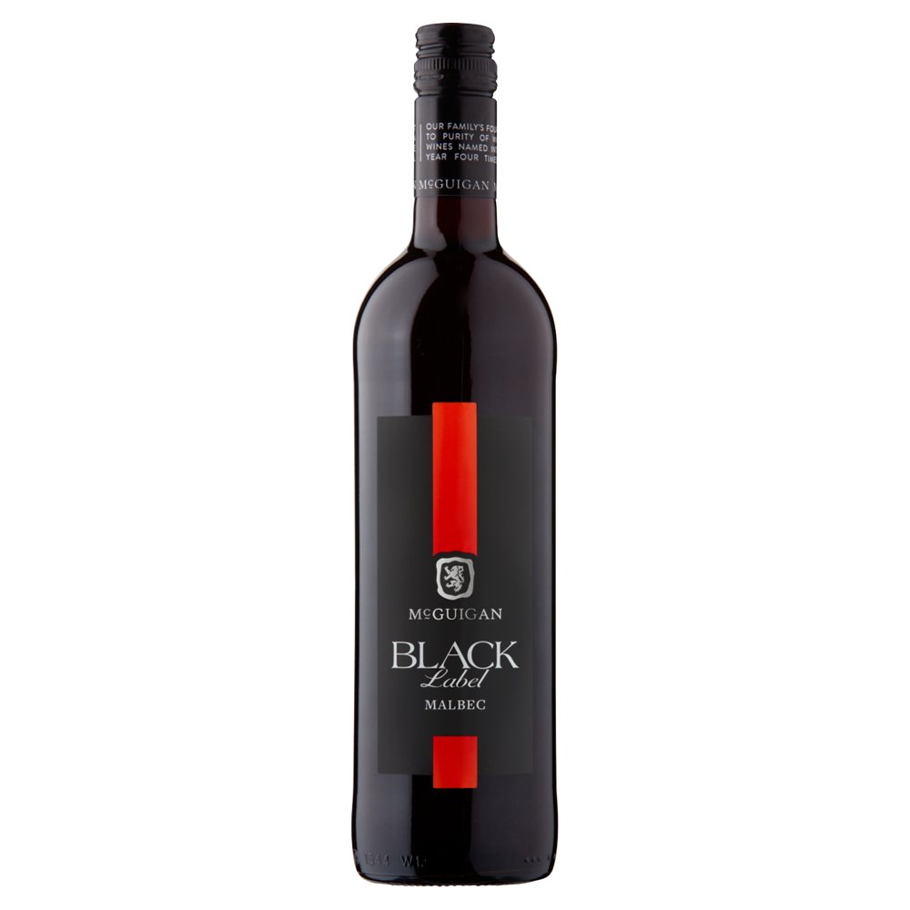 McGuigan Black Label Malbec Australian Red Wine 75cl