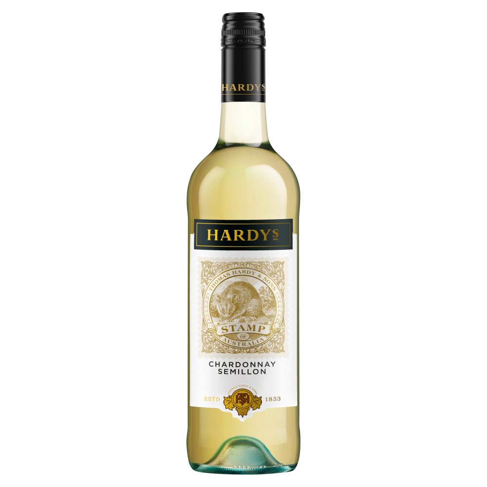 Hardys Stamp Chardonnay Semillon White Wine 75cl