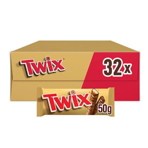 Twix Caramel & Milk Chocolate Fingers Biscuit Snack Bar 50g